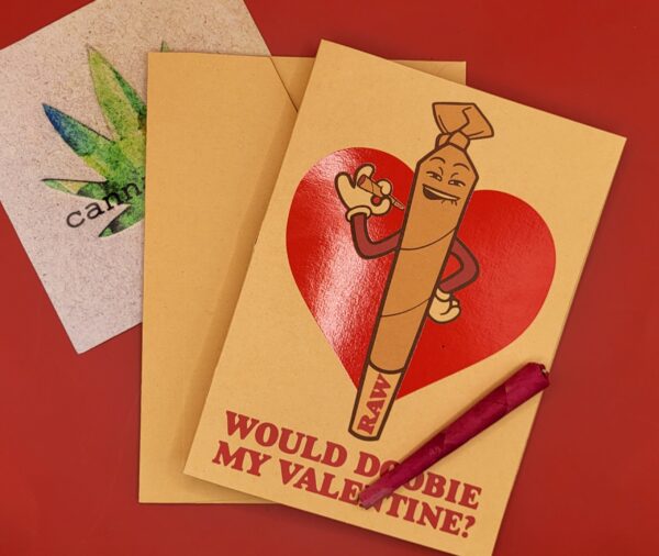 RAW Valentines Day Card & Rose Petal Pre-Roll