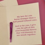 RAW Valentines Day Card & Rose Petal Pre-Roll - Image 2